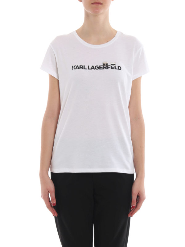 The Best Shops KARL LAGERFELD: T-shirts - T-Shirt - Weiß